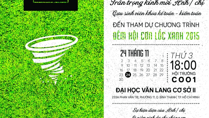 [VAN LANG UNIVERSITY / ACOUNTING] EVENT INVITE