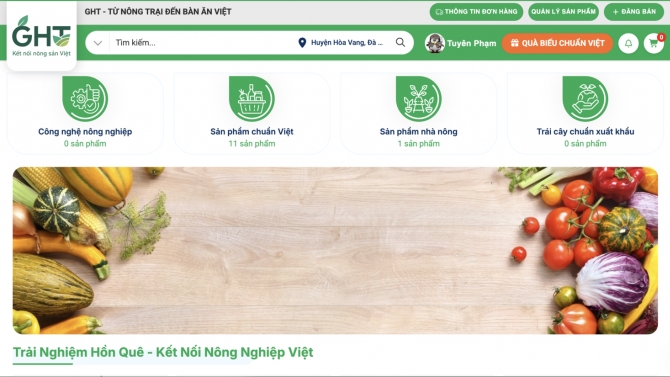 Thiết kế website n&ocirc;ng sản