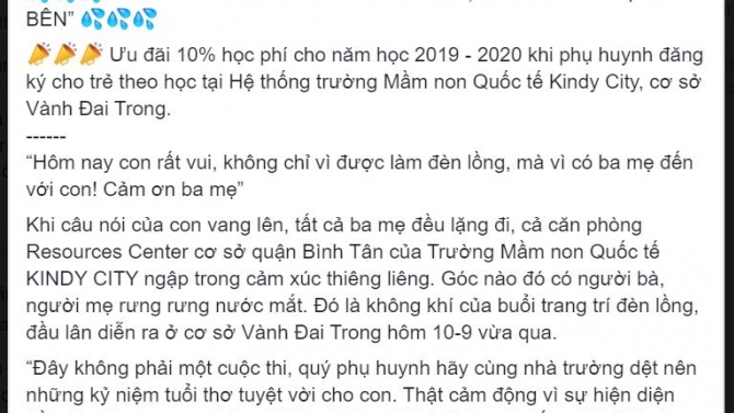 Chuy&ecirc;n vi&ecirc;n PR tại Trường Mầm non Quốc tế KINDY CITY