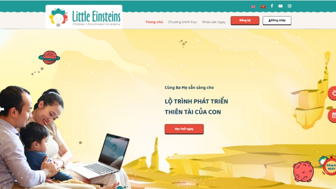 Thiết kế website b&aacute;n kh&oacute;a học online