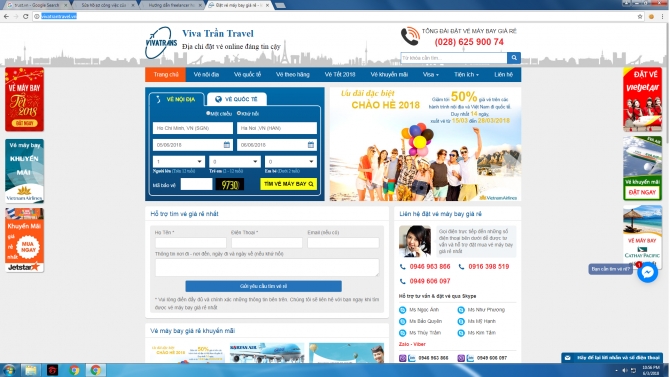 Thiết kế website Viva Trần
