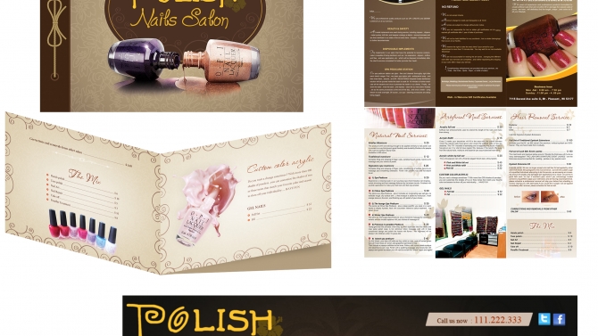 Bộ thương hiệu polish nail salon