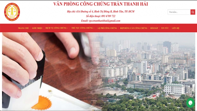 Văn Ph&ograve;ng C&ocirc;ng Chứng