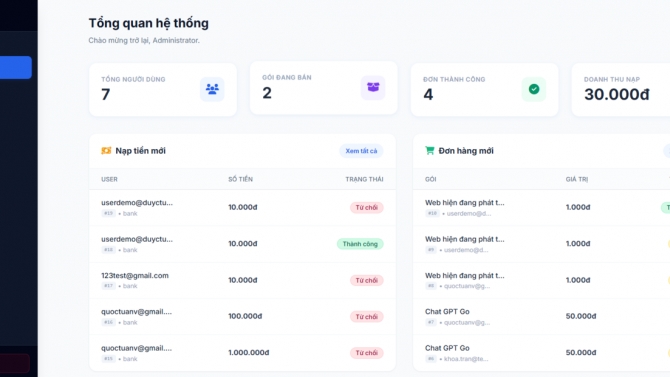 Thiết kế web tổng hợp, b&aacute;n h&agrave;ng