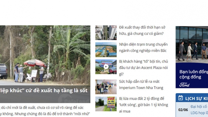 Trang th&ocirc;ng tin, app cafeland.vn