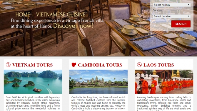 Website du lịch