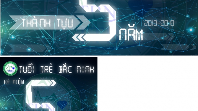 BANNER KỶ NI&Ecirc;̣M SINH NH&Acirc;̣T 5 NĂM H&Ocirc;̣I SVTN TU&Ocirc;̉I TRẺ BẮC NINH