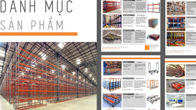 Chụp ảnh v&agrave; thiết kế brochure cho c&ocirc;ng ty TNHH Kệ v&agrave; c&aacute;c sản phẩm kim loại UNIQUE