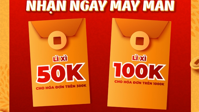 Banner L&igrave; x&igrave; Tết