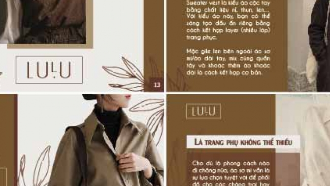 Catalogue shop thời trang