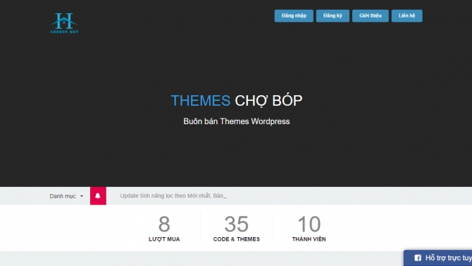 Thiết kế website b&aacute;n h&agrave;ng chobop.net