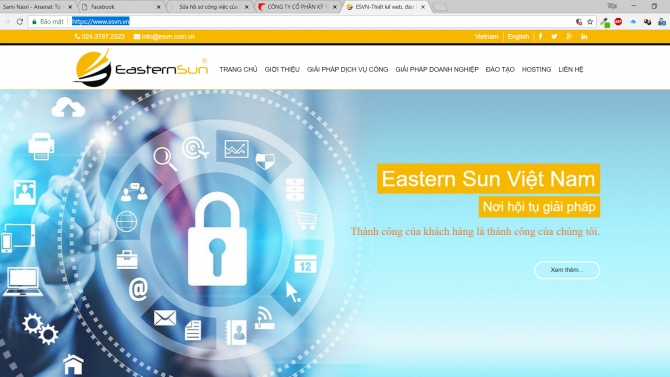Thiết kế website c&ocirc;ng nghệ