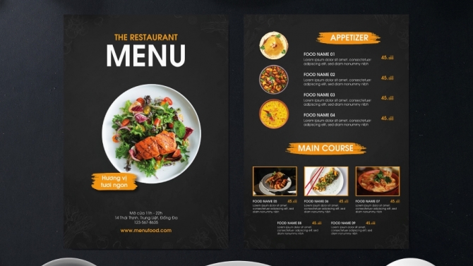Thiết kế menu