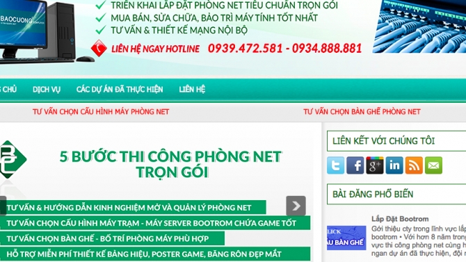 Thiết kế website lapdatbootrom.com