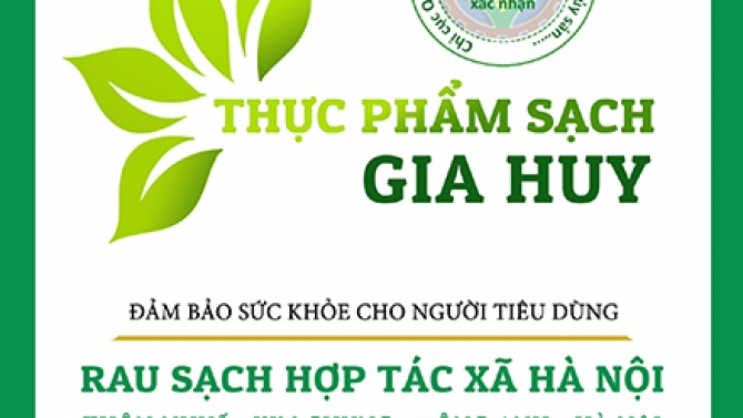 Banner quảng c&aacute;o - Thực phẩm sạch Gia Huy