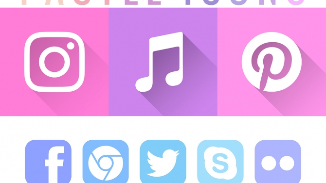 Icons pastel