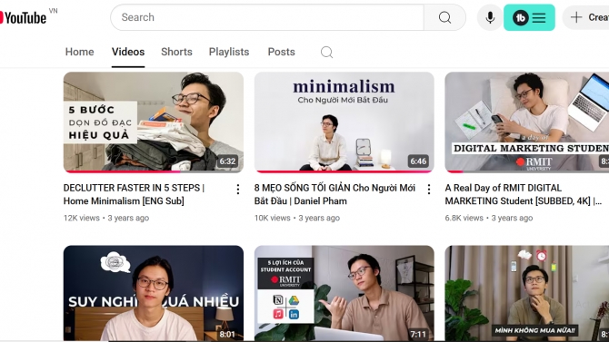 S&aacute;ng tạo video YouTube
