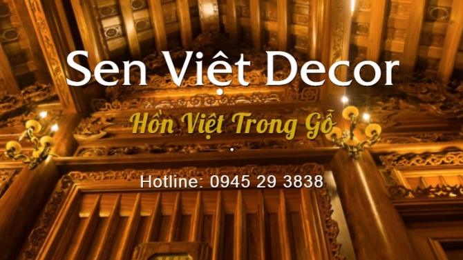 Dự &aacute;n web đồ ghỗ senvietdecor.com