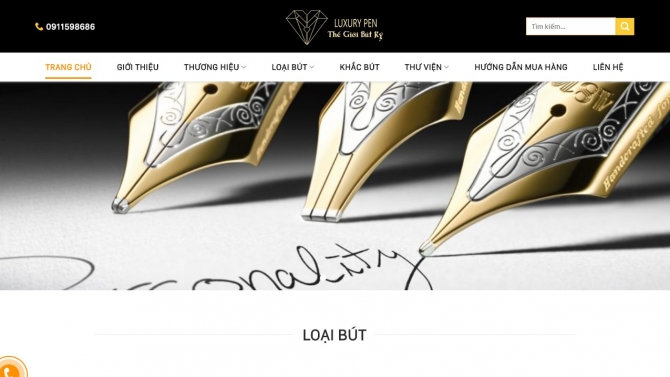 Dự &aacute;n web b&aacute;n h&agrave;ng thegioibutky.vn