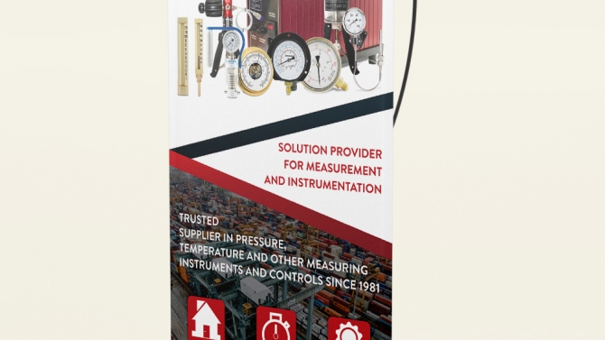 Thiết kế Standee cho c&ocirc;ng ty Dover Supply - Singapore