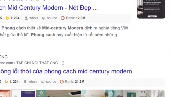 Viết content chuẩn SEO cho Nội Thất CNC