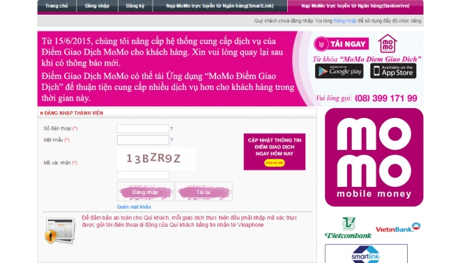 Momo Web Payment