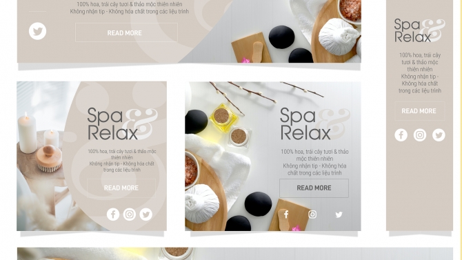 Banner website - Cover fanpage Spa Relax