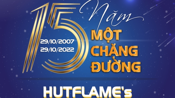 Thiết kế logo sự kiện 15 năm th&agrave;nh lập đội SVTN Viện Kỹ thuật Ho&aacute; Học - HUST