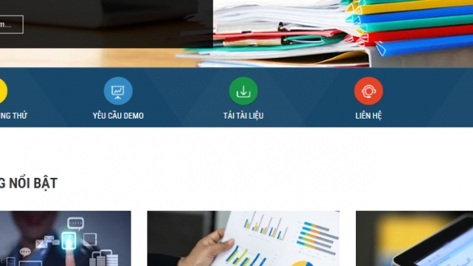 Landing page giới thiệu