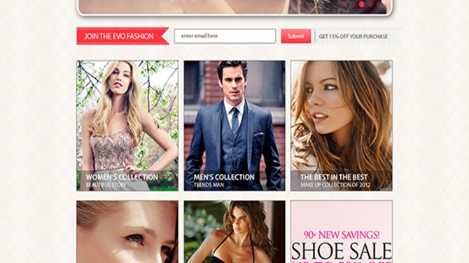 Evo fashion website