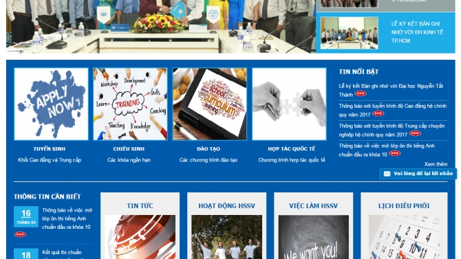 Website Cao đẳng kinh tế