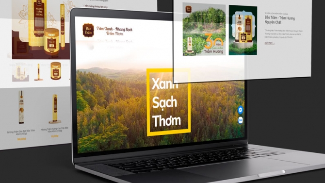 Thiết kế website Bảo Trầm