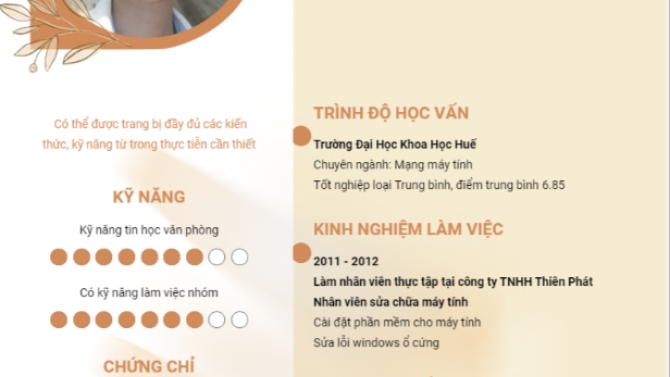 khả năng c&ocirc;ng việc