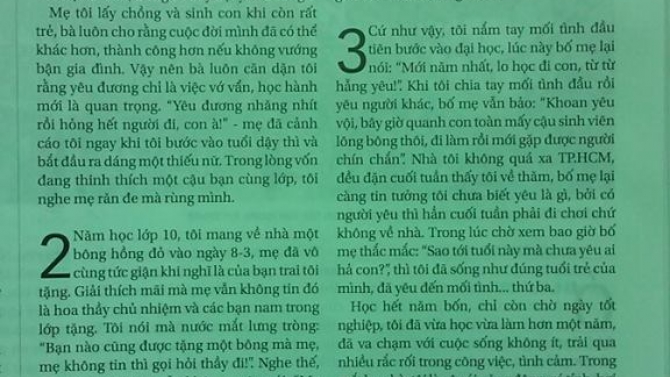 B&agrave;i tr&ecirc;n Tuổi Trẻ Cuối Tuần