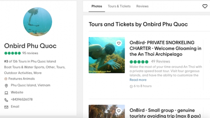 Đẩy mạnh h&igrave;nh ảnh v&agrave; nội dung cho c&ocirc;ng ty du lịch tư nh&acirc;n/ Content creator for a private travel company