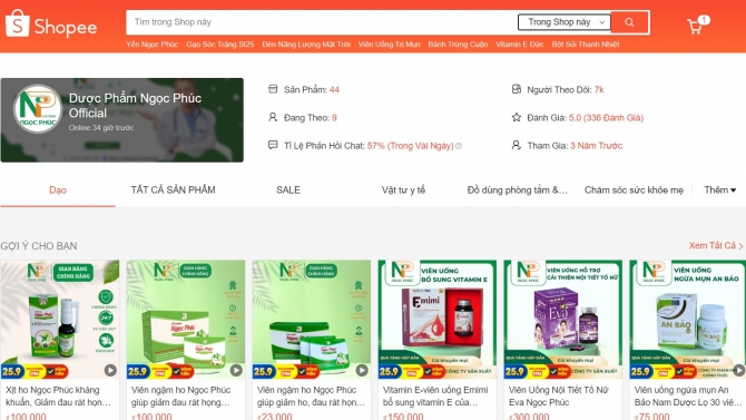 X&acirc;y dựng gian h&agrave;ng Shopee