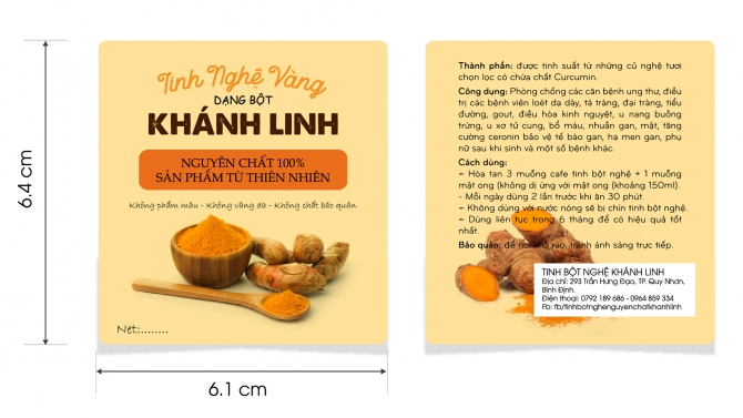 Tem nh&atilde;n tinh nghệ v&agrave;ng Kh&aacute;nh Linh
