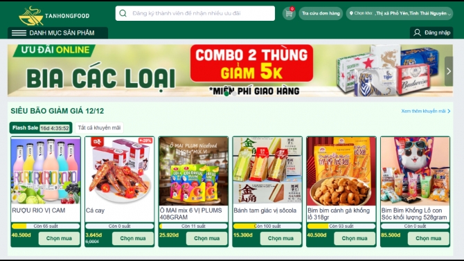 Website Tanhongfood