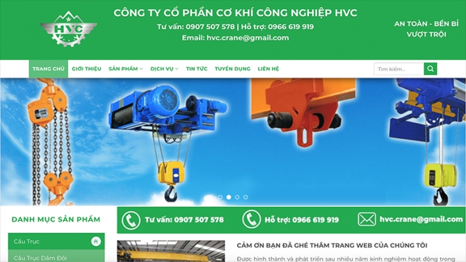 Website Cơ kh&iacute;