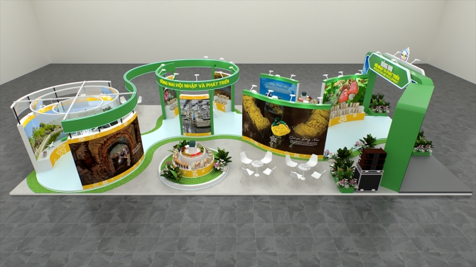 indoor exhibition booth DONGNAI