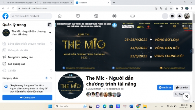 Viết b&agrave;i cho fanpage