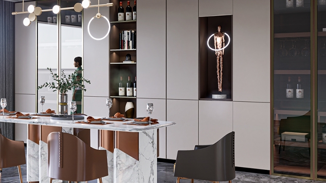 Thiết kế Kitchen luxury