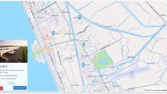 Rice Warehouse System with Mapbox