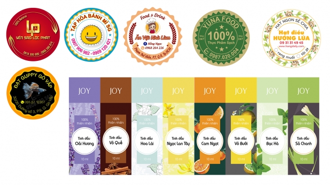 Thiết kế Sticker, Label