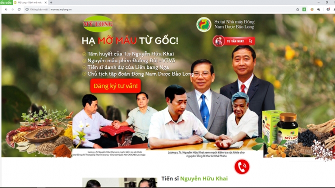 Landingpage cho Đ&ocirc;ng Y