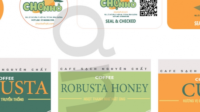 Chợ nhỏ project- sticker bao b&igrave;
