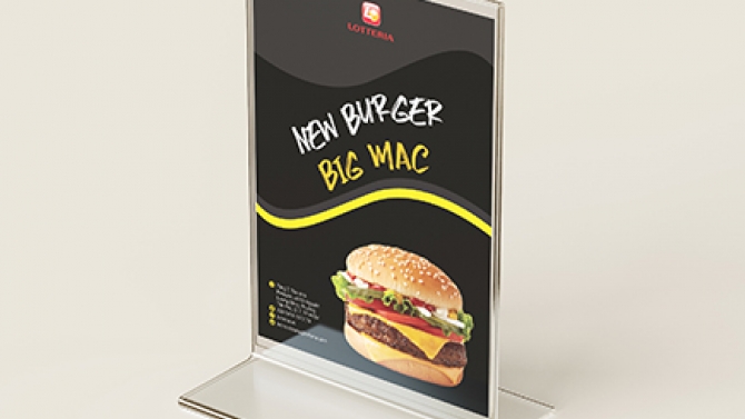 Thiết kế Flyer thương hiệu LOTTERIA cho đồ &aacute;n