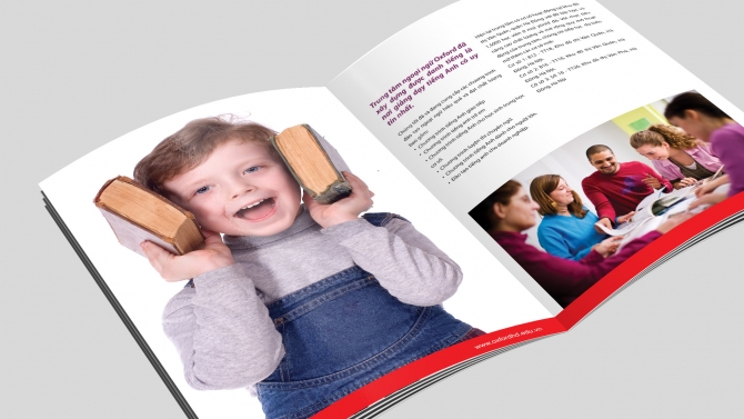 Thiết kế Brochure cho Trung t&acirc;m Tiếng Anh Oxford