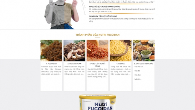 Website https://nutrifucoidan.vn