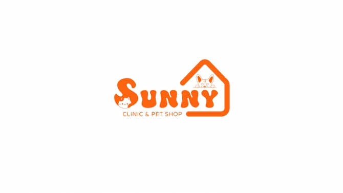 Thiết kế logo v&agrave; ảnh minh hoạ b&agrave;i đăng cho ph&ograve;ng kh&aacute;m th&uacute; y Sunny Pet
